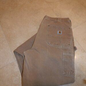 Carhartt Double Knee Pants 36x36 Tan